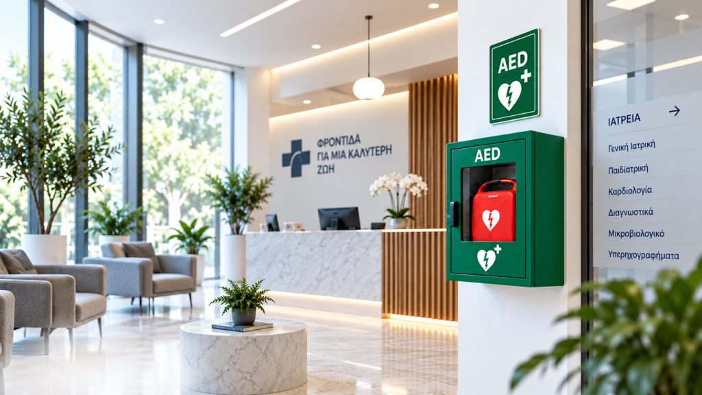 Απινιδωτής σε ιδιωτικό ιατρείο και ιατρικό κέντρο