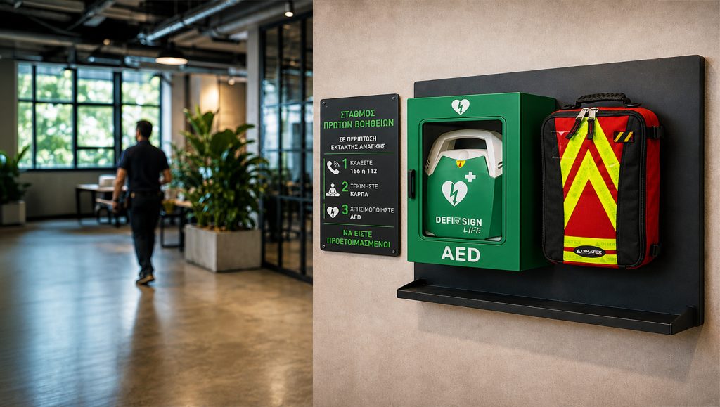 Πρώτες Βοήθειες στον χώρο εργασίας – AED και LifeSpots Rescue System
